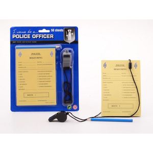 Politie speelgoed en feest accessoires - Bonnenboekje - Uniform spullen
