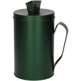 Cadeau/kado fooienpot collectebus groen 18 cm - Cadeauverpakking voor ondernemer/bijklusser/beunhaas - Zwartgeld spaarpot van metaal