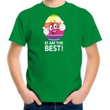 Vrolijk Paasei ei am the best t-shirt / shirt - groen - kinderen - Paas kleding / outfit