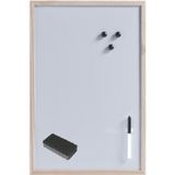 Zeller - Magnetisch whiteboard/memobord - 40 x 60 cm - Wisser en stift