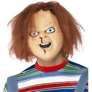 Smiffys Chucky hoofd Halloween verkleed masker - volwassenen - latex - feestmasker