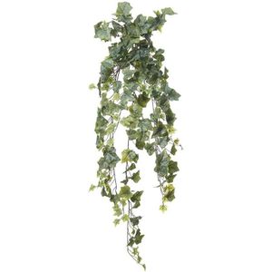 Louis Maes kunstplant met blaadjes hangplant Klimop/hedera - groen - 105 cm - Klimplanten
