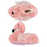 Dieren pantoffels/sloffen Flamingo voor meisjes - roze - Huissloffen - Dierensloffen