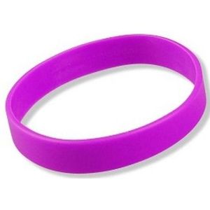 Siliconen armband neon paars