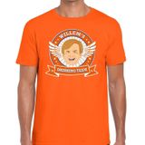 Oranje Koningsdag Willem drinking team t-shirt heren -  Koningsdag kleding