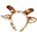 2x stuks giraffe dieren verkleed oren diadeem - Dieren pakje voor kinderen