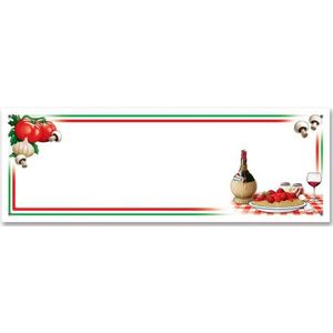 Italie thema feest banner 152 x 53 cm