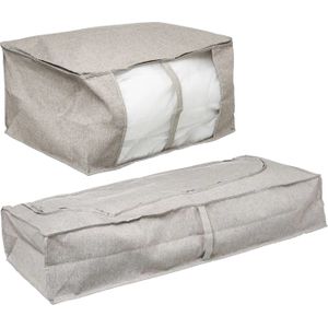 Opberghoezen/beschermhoezen - beige - 100 x 45 x 20 cm - 60 x 45 x 30 cm