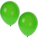 Bellatio Decorations ballonnen - 75 stuks - groen - 27 cm - helium of lucht - verjaardag / versiering