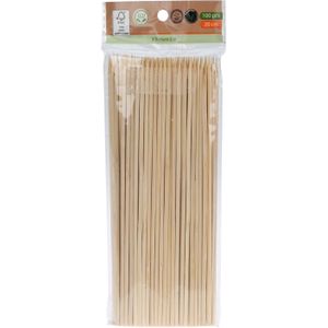 Sateprikkers - 100x - bamboe hout - 20 cm - barbecue spiezen - satestokjes