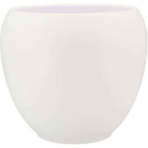 DK Design Bloempot/plantenpot - Vinci - wit mat - voor kamerplant - D24 x H28 cm