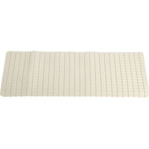 Excellent Houseware Badmat - antislip - creme wit - 69 x 39 cm - badkuipmat