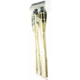 Cozy &amp; Trendy Tuinfakkels - 9x - met oliehouder - bamboe - 60 cm