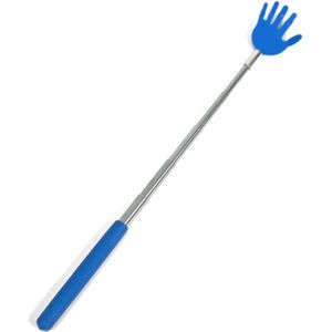 Gerim Ruggenkrabber - stevige handjes - uitschuifbaar tot 65 cm - blauw