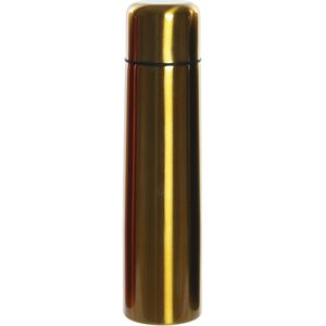 RVS thermosfles/isoleerfles goud met drukdop 920 ml - Dubbelwandig