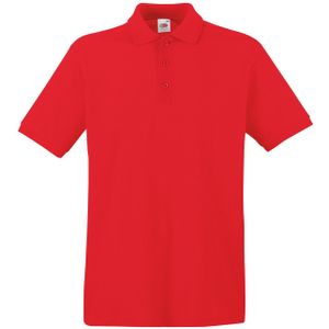 Rood polo shirt premium van katoen voor heren - Polo t-shirts voor heren