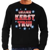 Foute Kersttrui / sweater - Lelijke Kerst trui - zwart voor heren - kerstkleding / kerst outfit