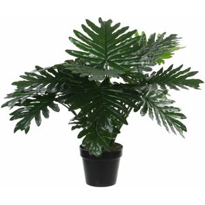 Groene Philondendron kunstplant 60 cm voor binnen -  kunstplanten/nepplanten/binnenplanten