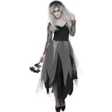 Grote maten zombie bruidsjurk verkleedkleding voor dames - Halloween/horror kostuum