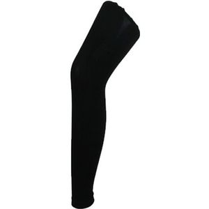 Grote maat thermo legging zwart voor dames - Maat 44/XXL - Thermo ondergoed broeken met fleece voering - Wintersport accessoires