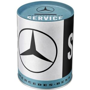 1x Mercedes-Benz spaarpot zwart 14 x 11 cm - spaarpotten