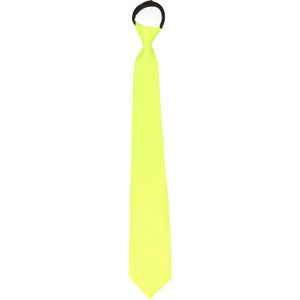 Stropdas - neon geel - polyester - 45 cm