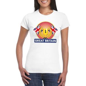 Wit Engels kampioen t-shirt dames - Groot Brittannie supporter shirt