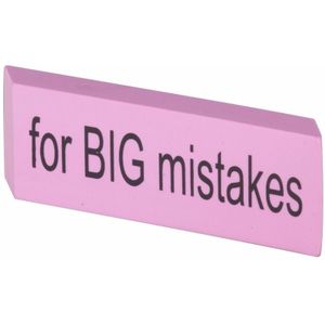 XXL Big Mistake gum 14 x 4,5 cm roze