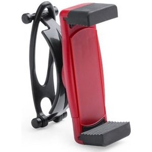 Smartphone houder / telefoonhouder universeel voor fiets / kinderwagen / hometrainer - Rood