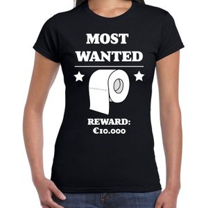 Most wanted toilet papier reward 10.000 euro voor dames - fun / tekst shirt