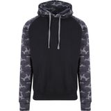 Just Hoods capuchon sweater camouflage/black voor heren - Classic Hooded Sweat - Hoodie - Heren kleding