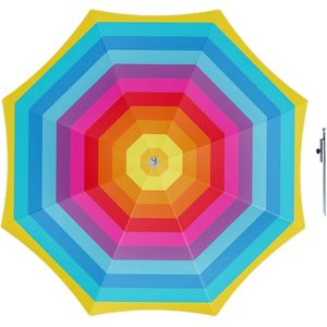Parasol - Regenboog - D180 cm - incl. draagtas - parasolharing - 49 cm