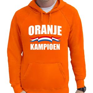 Oranje fan hoodie voor heren - oranje kampioen - Holland / Nederland supporter - EK/ WK hooded sweater / outfit