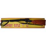 Cowboy verkleed speelgoed geweer 65 cm - 8x schots plaffertjes geweren voor kinderen