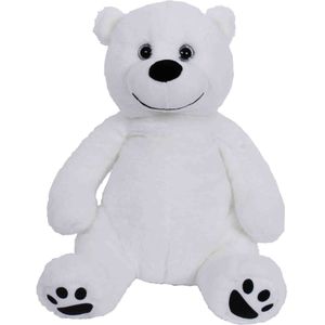 Pluche Speelgoed Knuffeldier IJsbeer van 35 cm - Dieren Knuffels - Cadeau Voor Kinderen