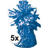 5 Ballongewichten blauw 170 gr