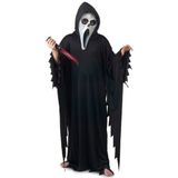 Zwart Scream verkleed kostuum/gewaad voor kinderen - Carnavalskleding Scary Movie verkleedoutfit voor jongens/meisjes