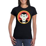 Halloween vampieren Dracula t-shirt zwart dames - Halloween kostuum