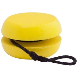 Houten jojo geel 5.5 cm - Speelgoed