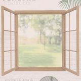 Sunnydays Insecten raam hor/gordijn - 2x - wit - klittenband - polyester - 170 x 180 cm