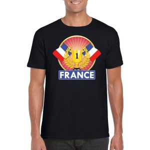 Zwart Frans kampioen t-shirt heren - Frankrijk supporters shirt