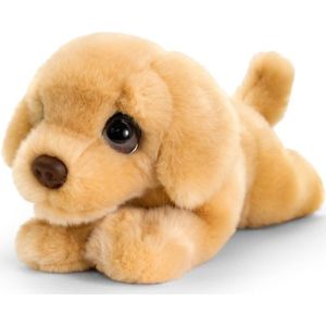 Keel Toys pluche Labrador bruin honden knuffel 25 cm - Honden knuffeldieren - Speelgoed voor kind