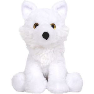Knuffeldier Wolf Snowie - zachte pluche stof - dieren knuffels - wit - 24 cm