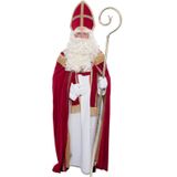 Sinterklaas kostuum - inclusief gouden staf 185 cm