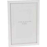 Home &amp; Styling Fotolijst - Kunststof - wit - geschikt voor foto van 20 x 30 cm