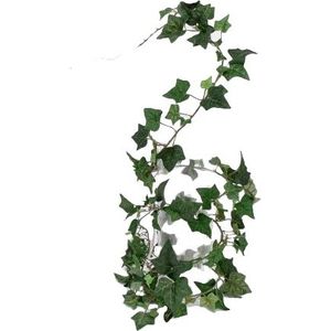 Groene slingerplant Hedera Helix/klimop kunstplant 180 cm voor binnen -  kunstplanten/nepplanten - Woondecoraties