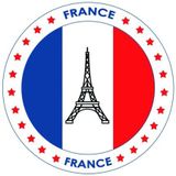 50x Bierviltjes Frankrijk thema print - Onderzetters Franse vlag - Landen decoratie feestartikelen