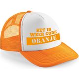 Bellatio Decorations koningsdag snapback/cap - code oranje - oranje/wit - pet - unisex