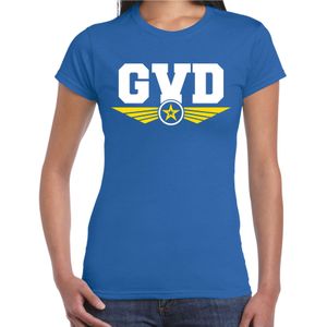 GVD fout tekst t-shirt blauw voor dames - fun / tekst shirt