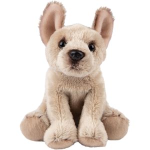 Pluche knuffel dieren Franse Bulldog hond 13 cm - Speelgoed knuffelbeesten - Honden soorten